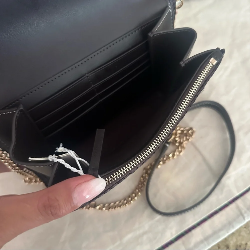 New Tory Burch Emerson chain wallet crossbody